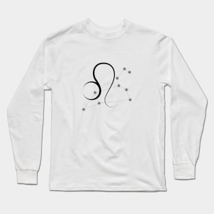 Leo - Zodiac Sign Symbol and Constellation Long Sleeve T-Shirt